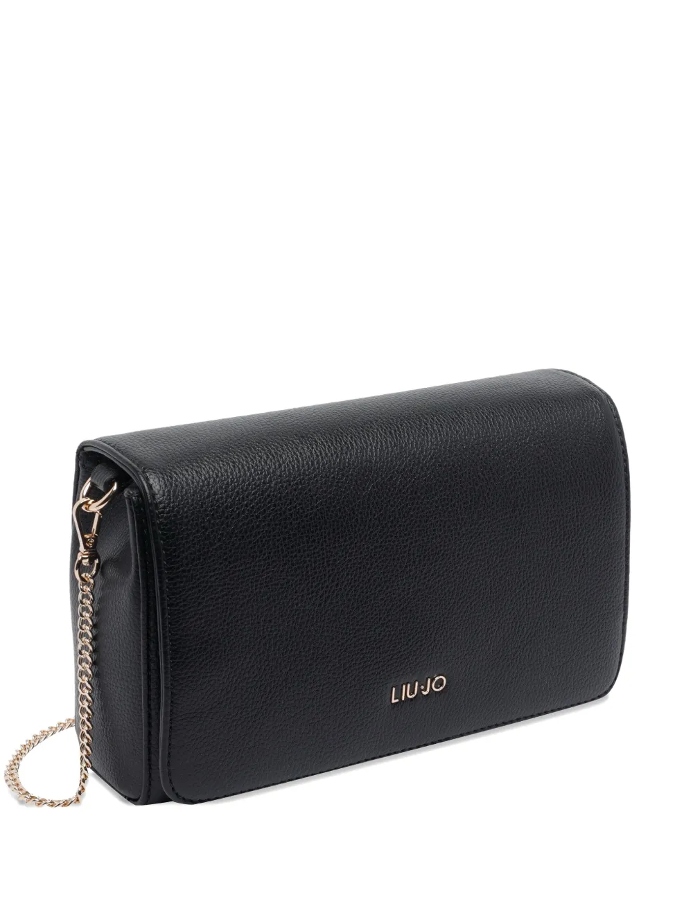 Liu •jo Rectangular Crossbody Bag Chain Strap In Black