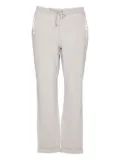 LIU JO pearl-embellished drawstring track pants - Grey