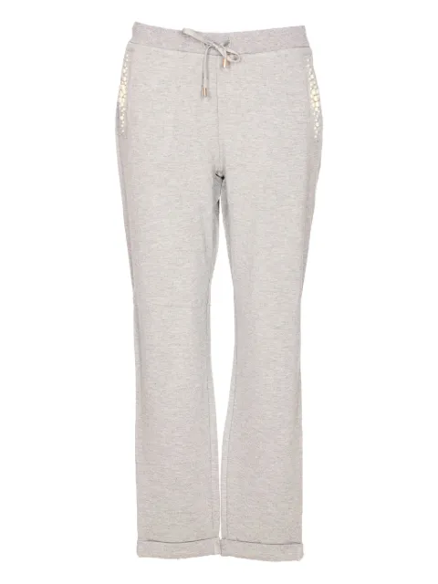 LIU JO pearl-embellished drawstring track pants