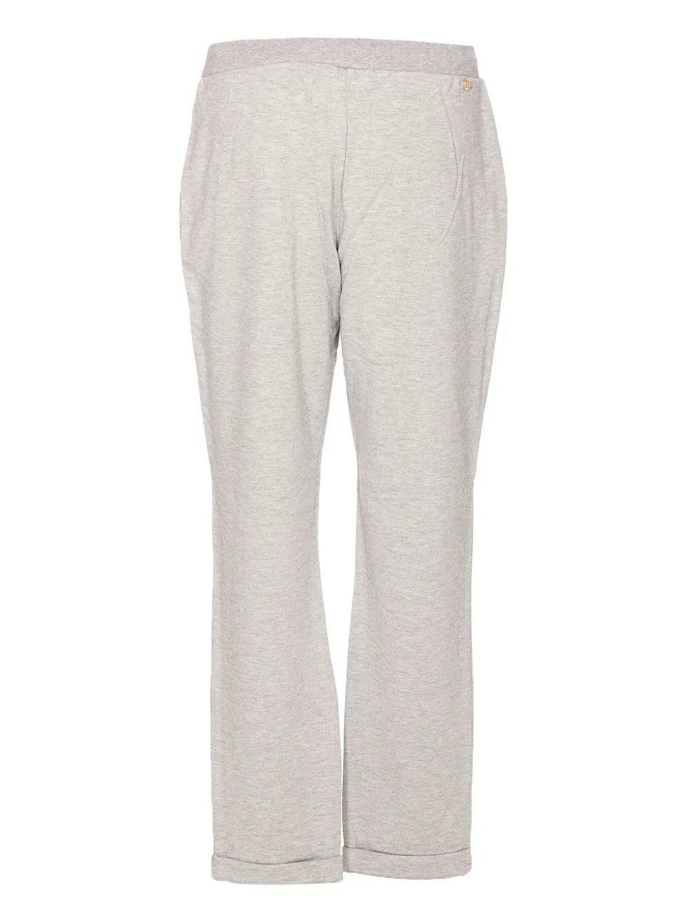 LIU JO pearl-embellished drawstring track pants - Grijs