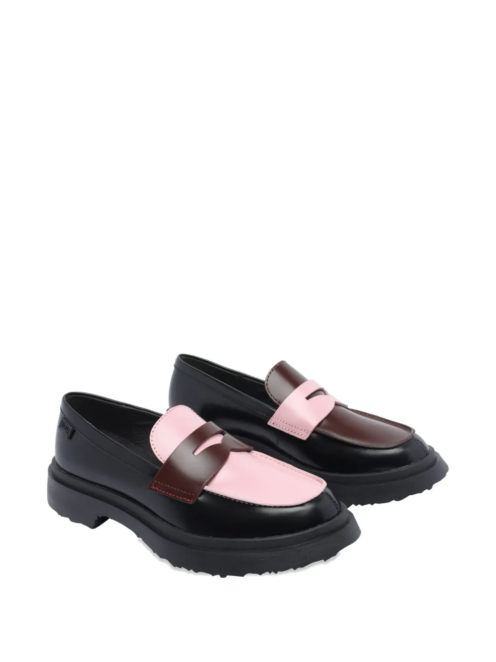 Camper Twins two-tone penny loafers Zwart
