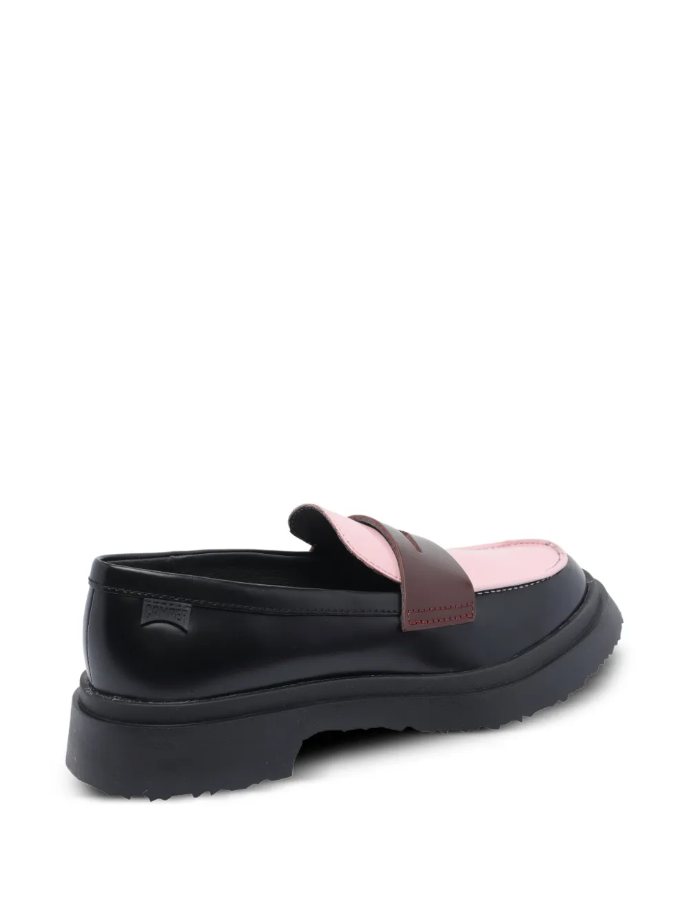 Camper Twins tweekleurige penny loafers Zwart