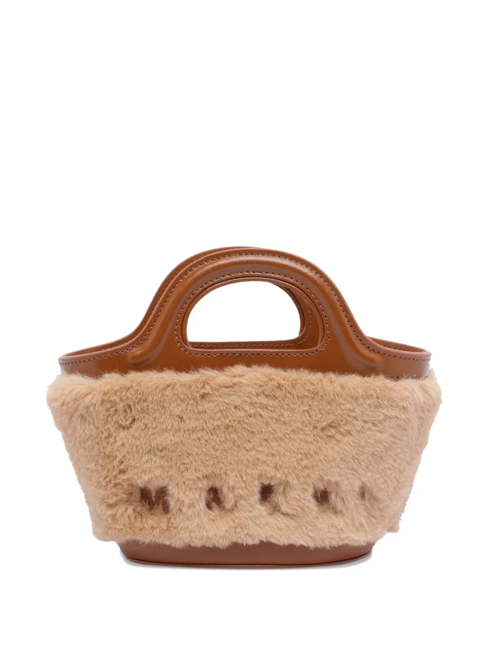 Marni trimmed leather mini bag | Brown | Image 1