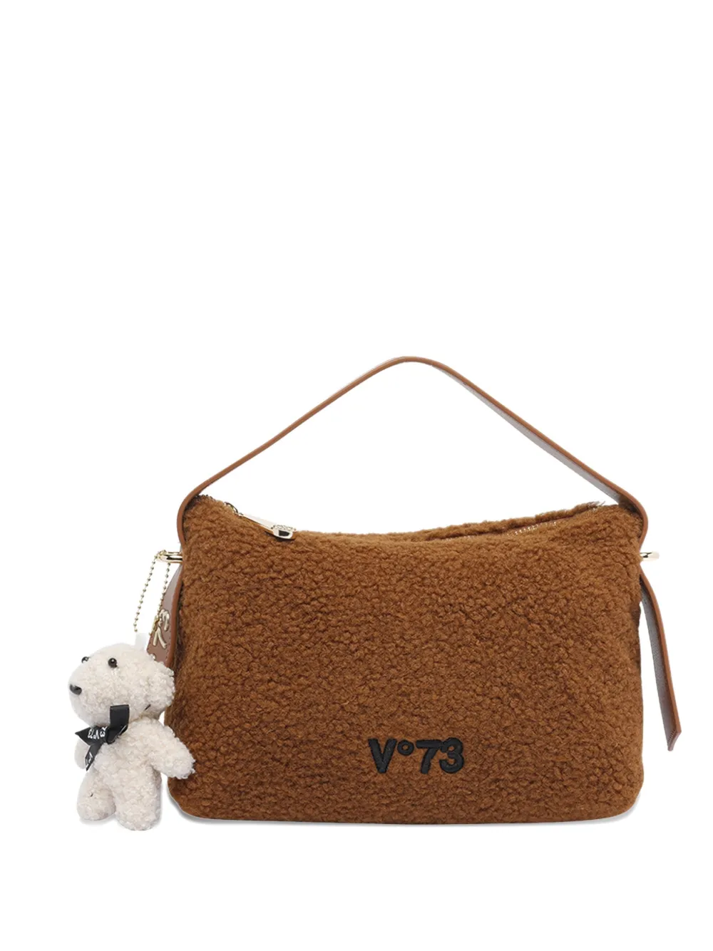 V°73 small teddy-charm shoulder bag | Brown | Image 1