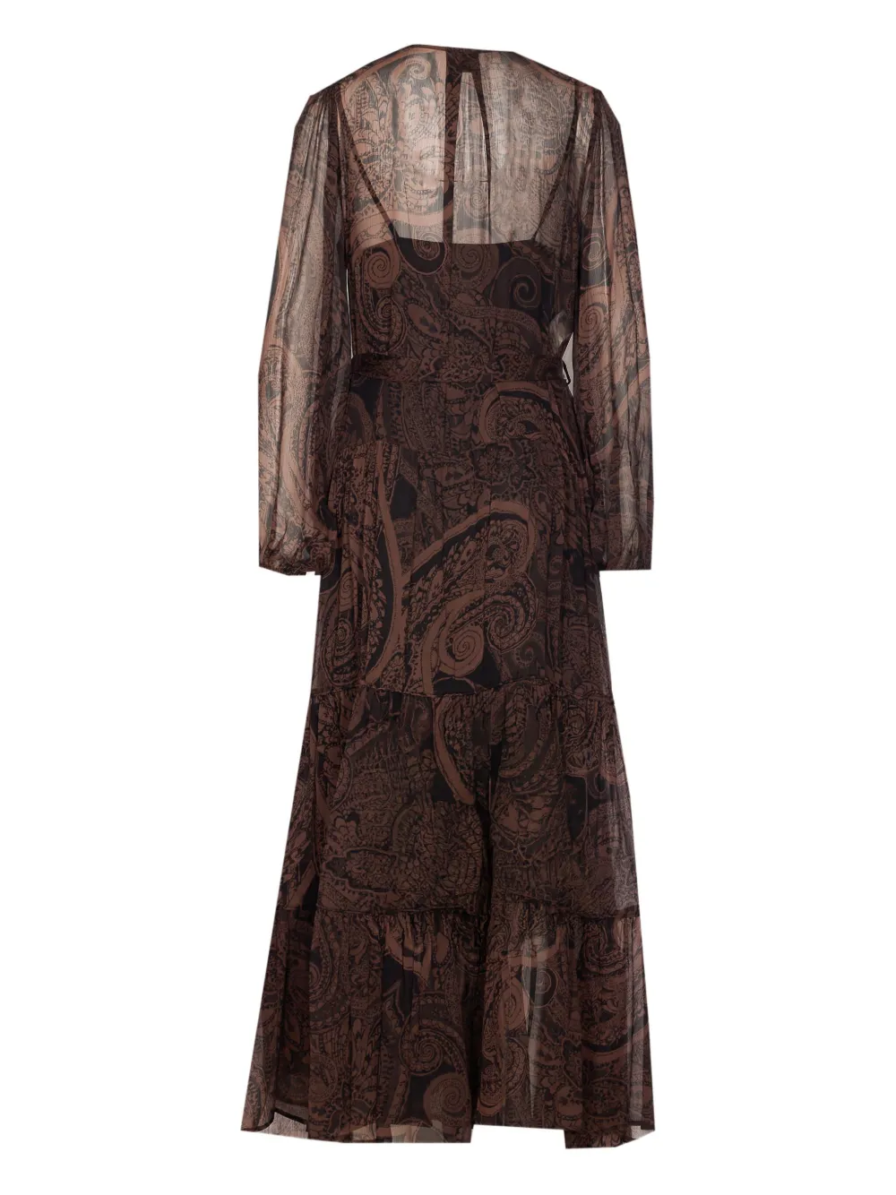 PINKO Maxi-jurk met knopen - Bruin