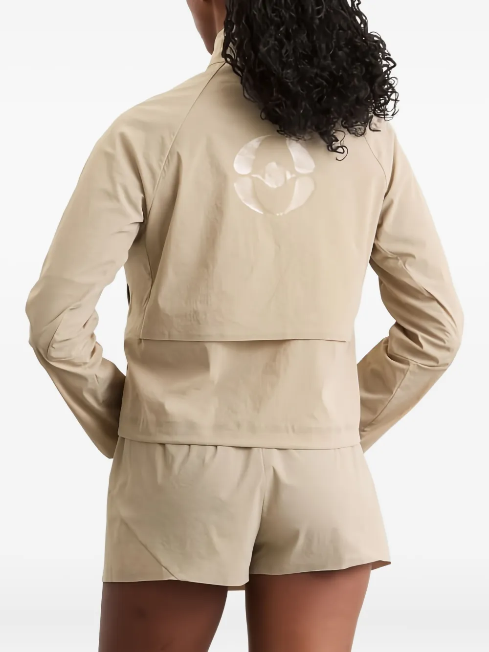 On Running Zipped Jacket In Neutral