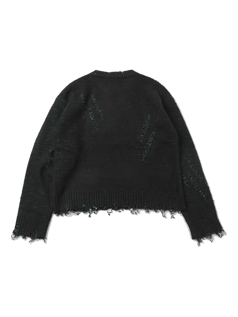 Doublet Gerafelde trui - Zwart
