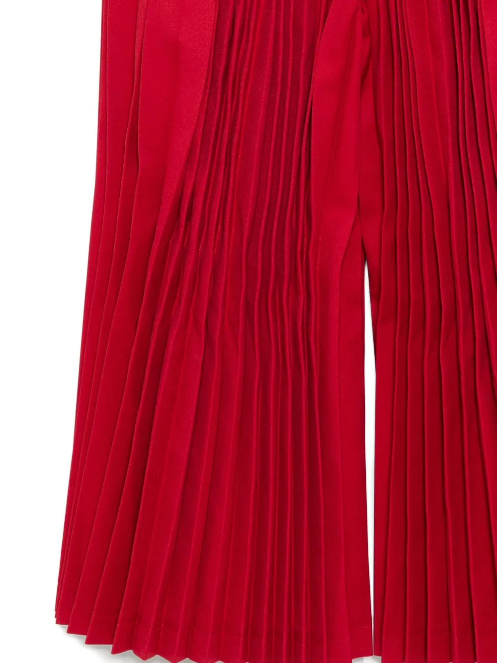 Comme Des Garçons Pleated Trousers In Red