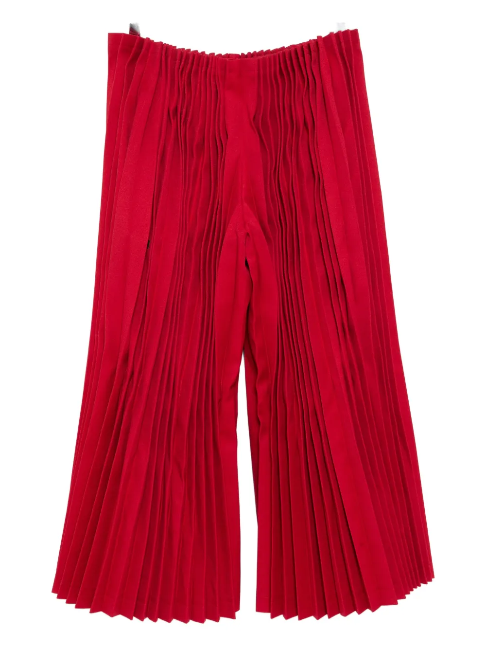 Comme Des Garçons Pleated Trousers In Red