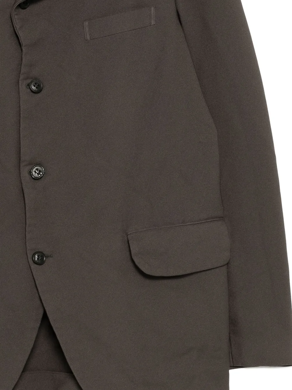 Comme des Garçons Homme Deux Jack met enkele rij knopen Groen