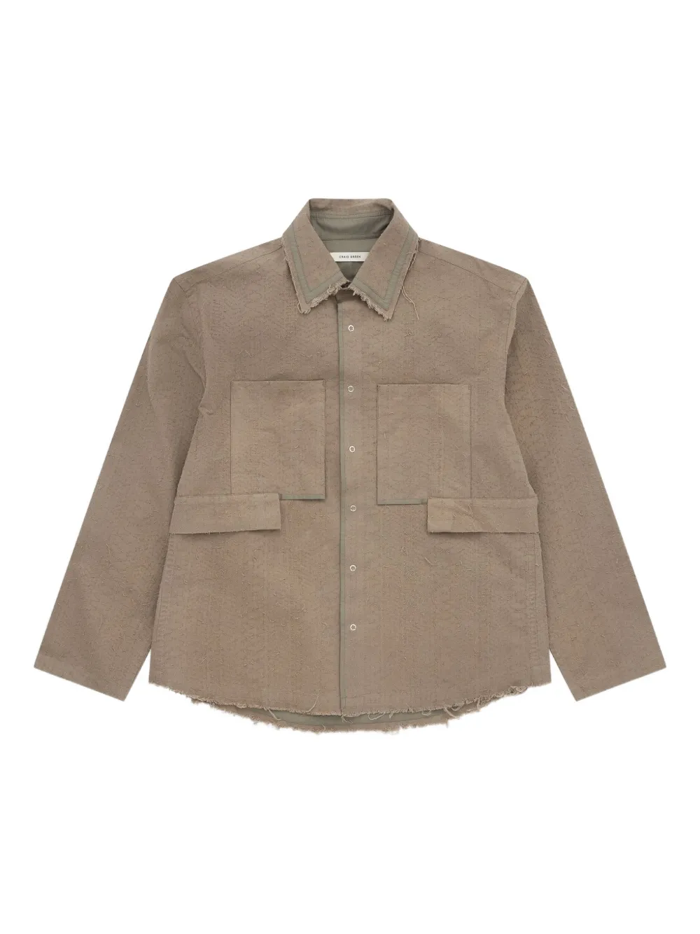 Craig Green camisa con bolsillos | marrón | Image 1