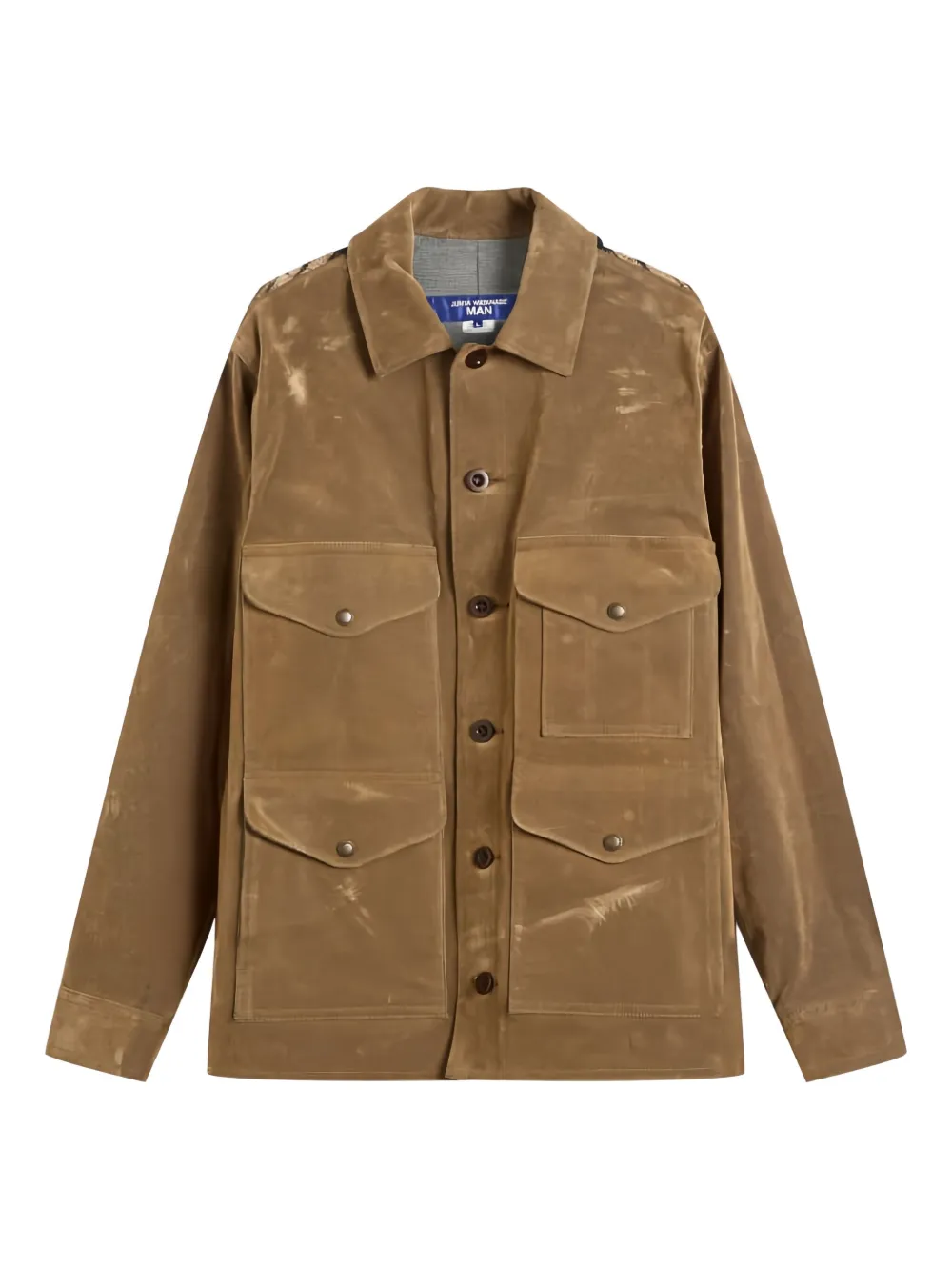 Junya Watanabe Check Panelled Jacket In Brown