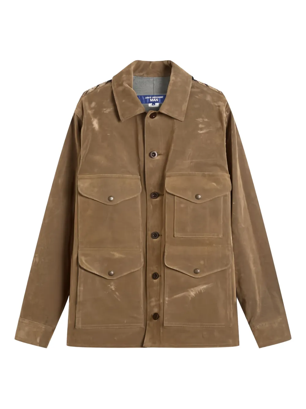 Junya Watanabe MAN check panelled jacket | Brown | Image 1