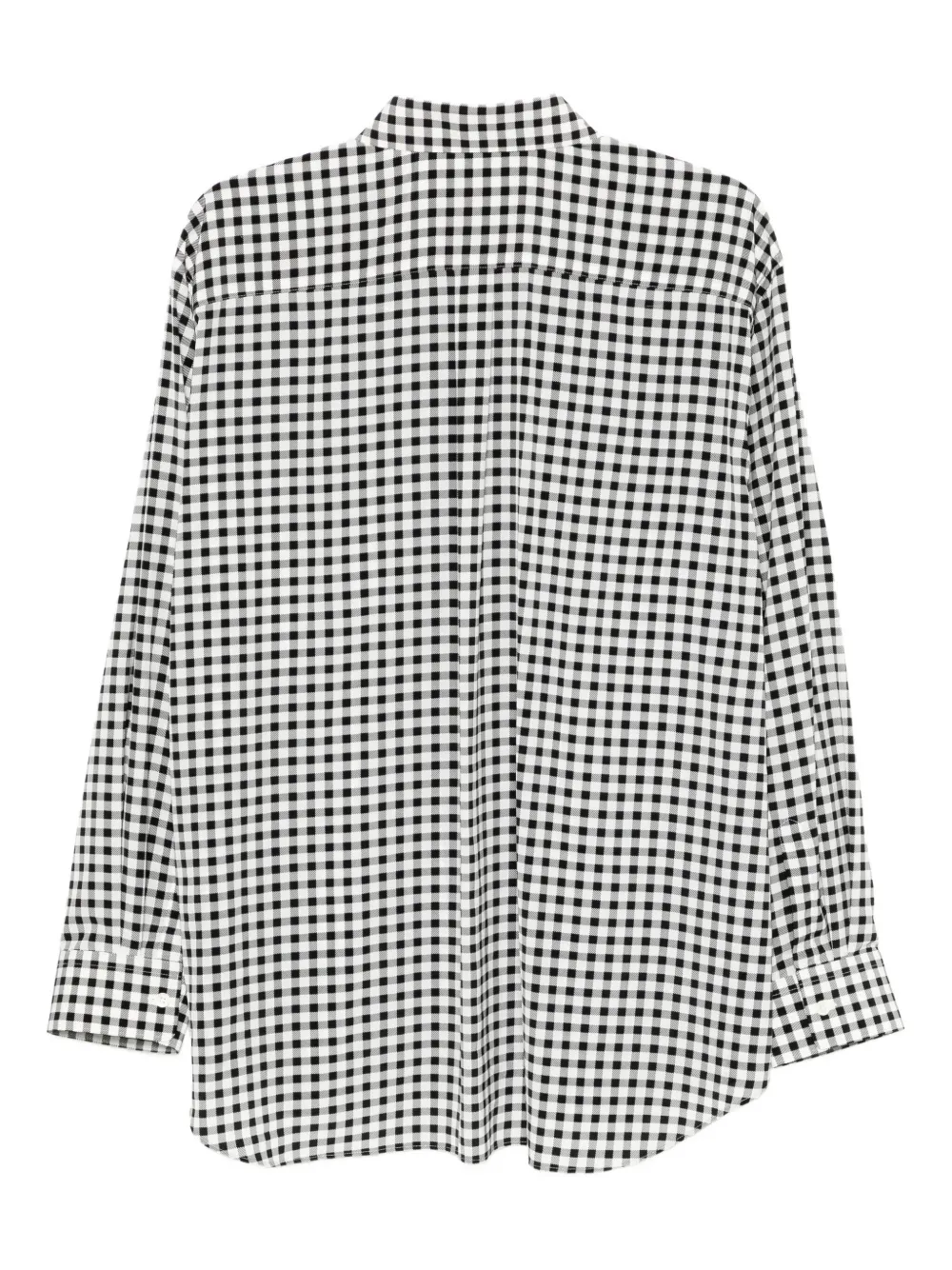 Comme Des Garçons checked shirt - Zwart