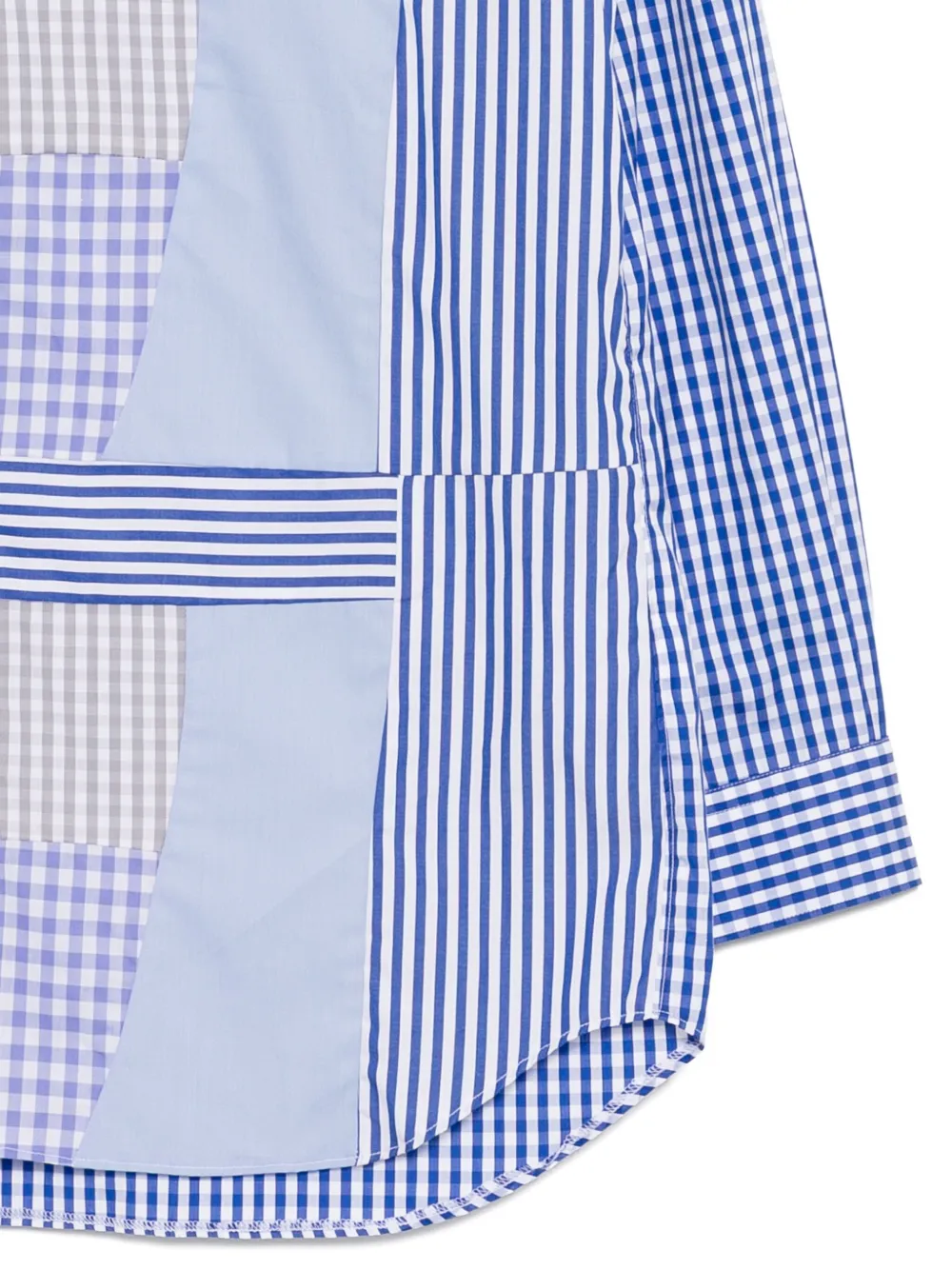 Comme Des Garçons Shirt Overhemd met geometrische print Blauw