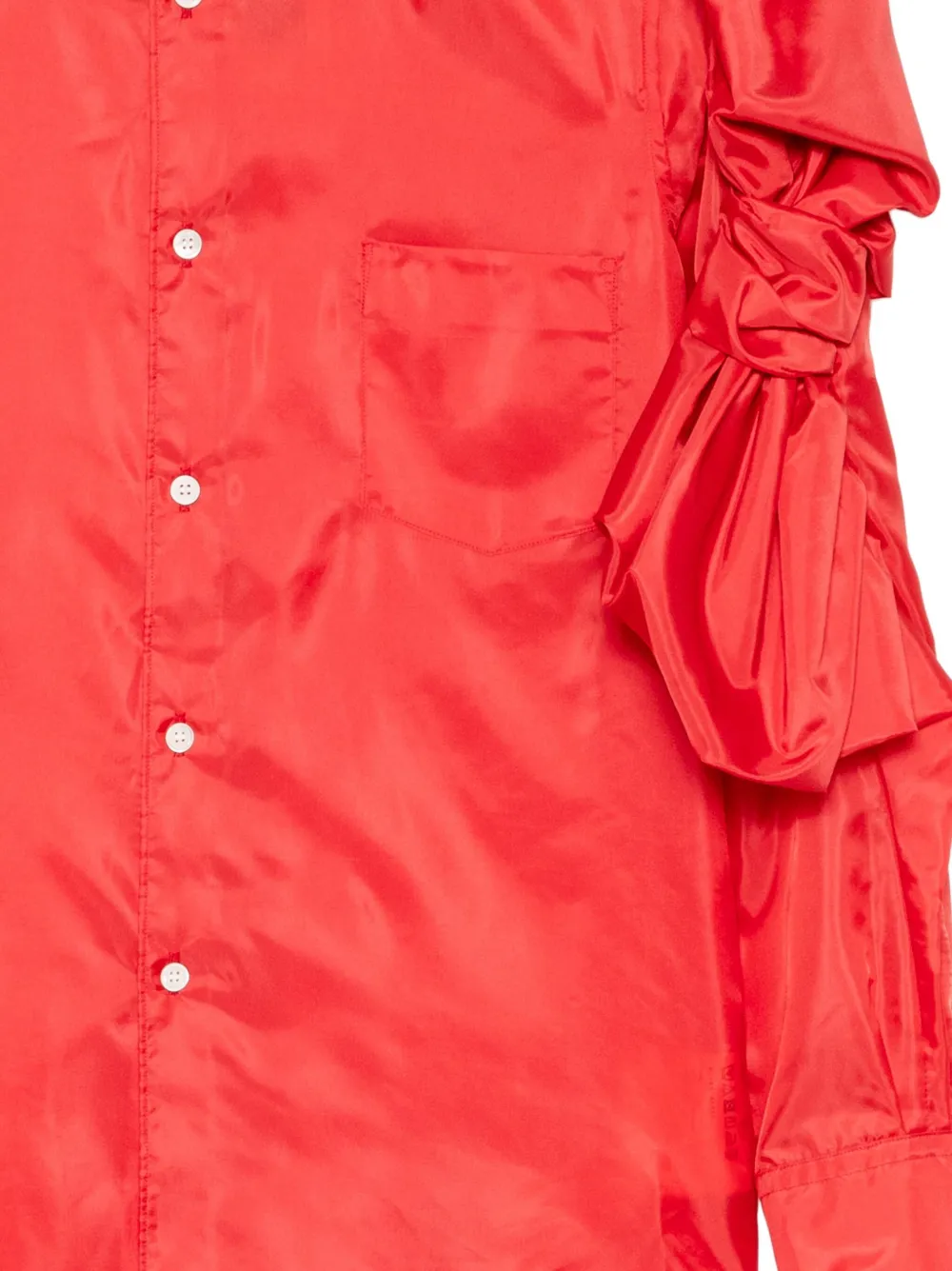 Comme Des Garçons Comme Des Garçons Shirt met geknoopte detail Rood