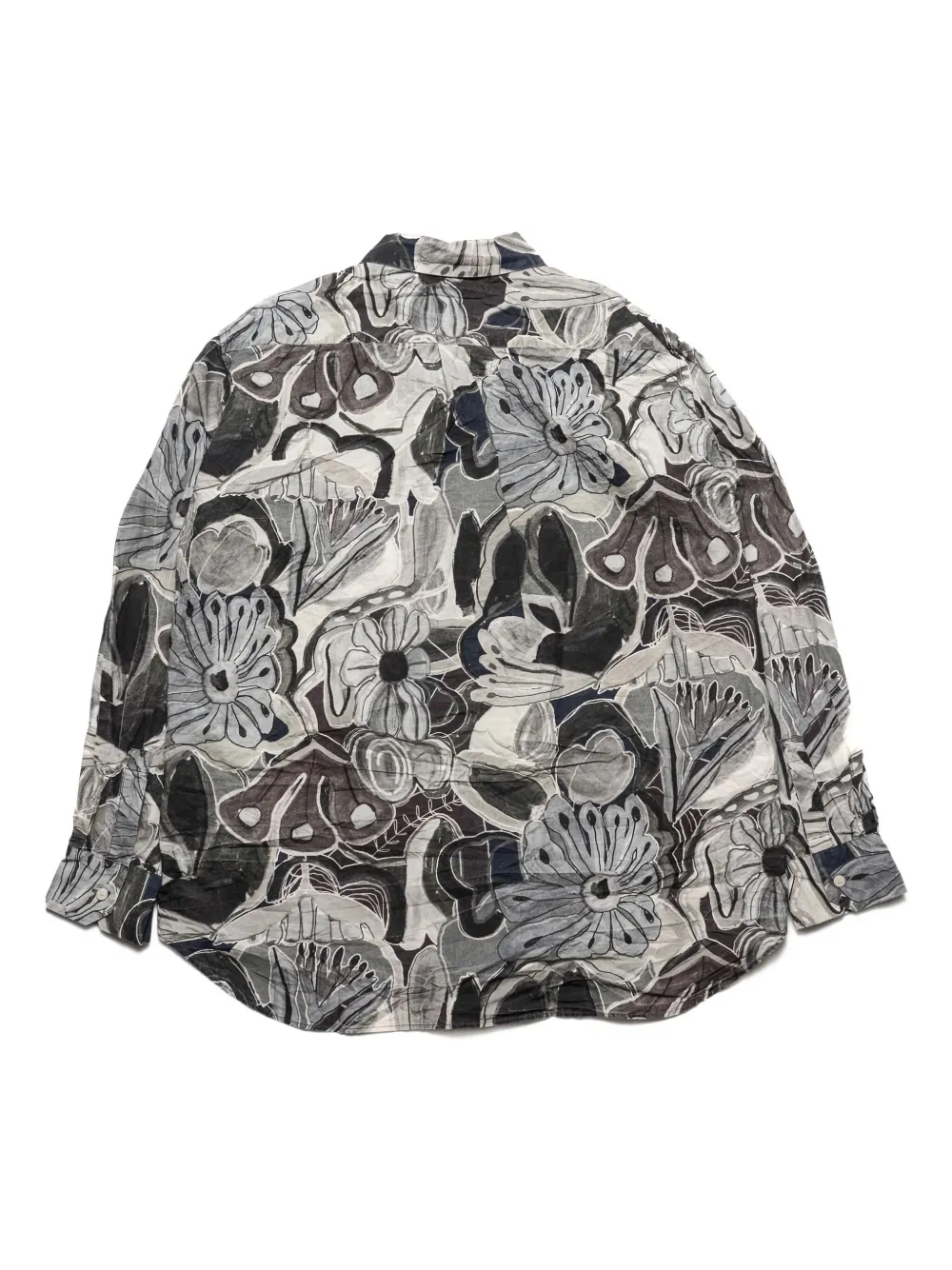 Casey Casey Big Raccourcie printed shirt - Grijs