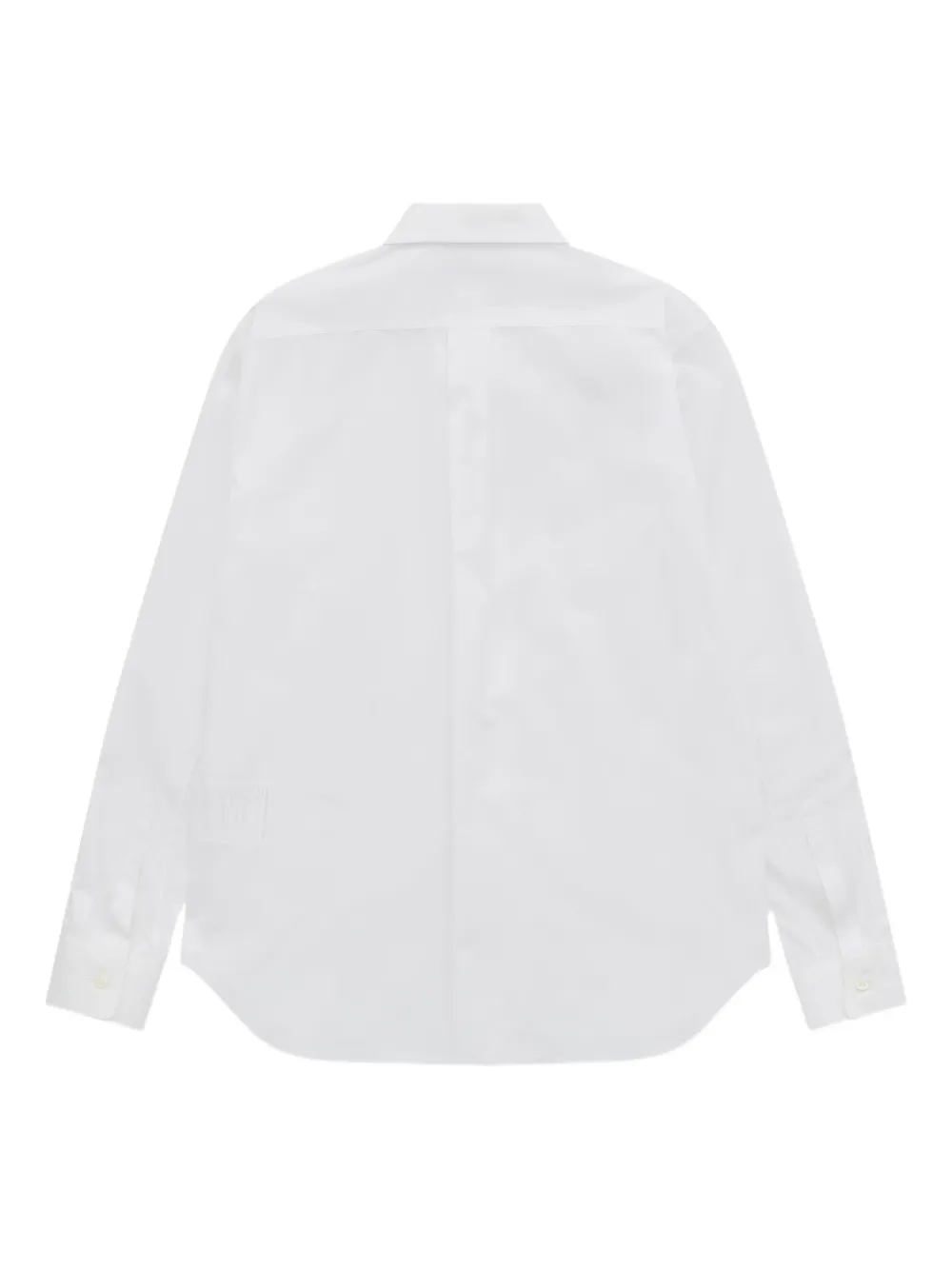 Black Comme Des Garçons Peter-pan Collar Shirt In White