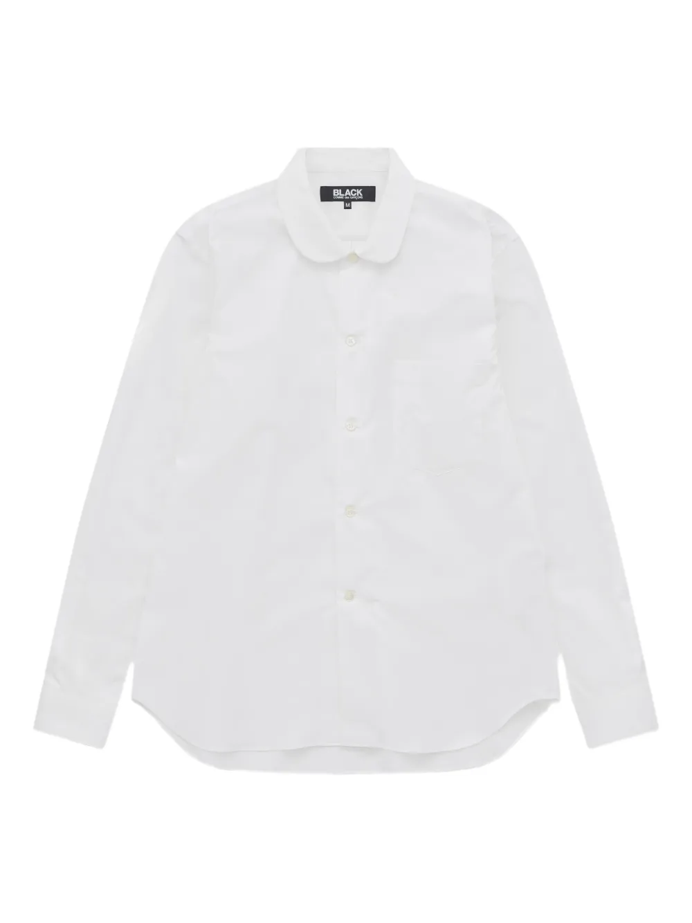 Black Comme Des Garçons peter-pan collar shirt Wit