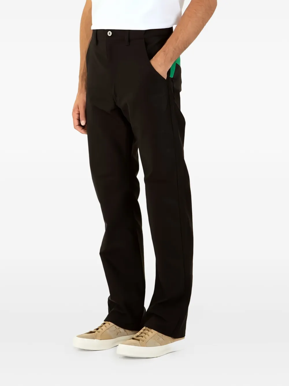 Junya Watanabe Panelled Trousers In Black