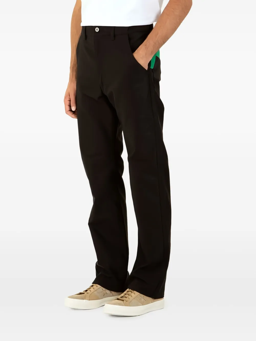 Junya Watanabe MAN Broek met vlakken - Zwart