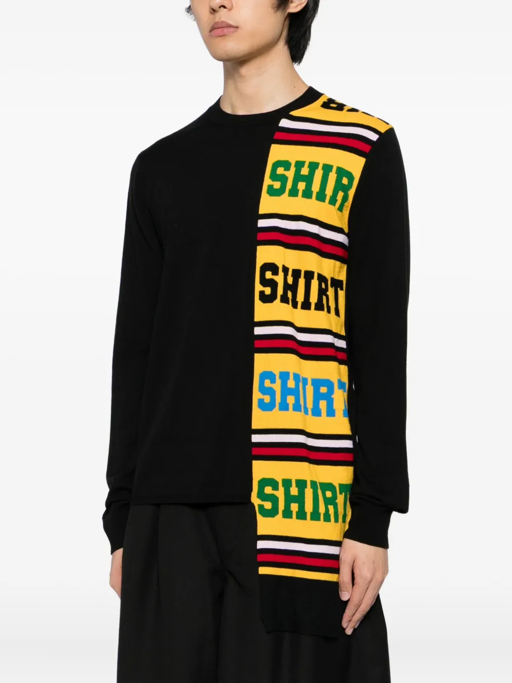 Comme Des Garçons Shirt Trui met print Zwart