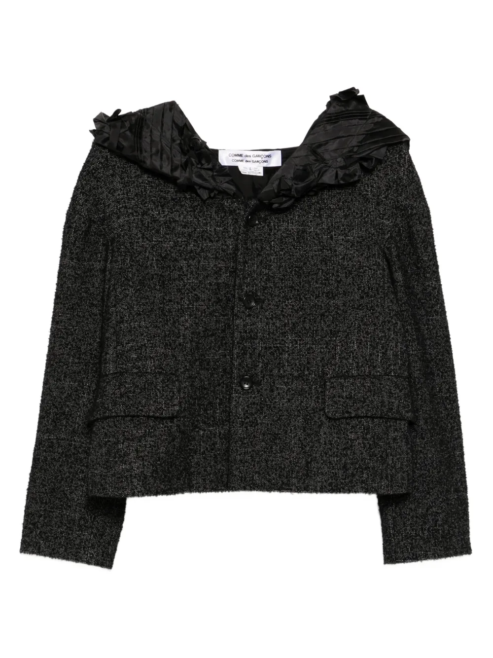 Comme Des Garçons Comme Des Garçons ruffled jacket | Black | Image 1