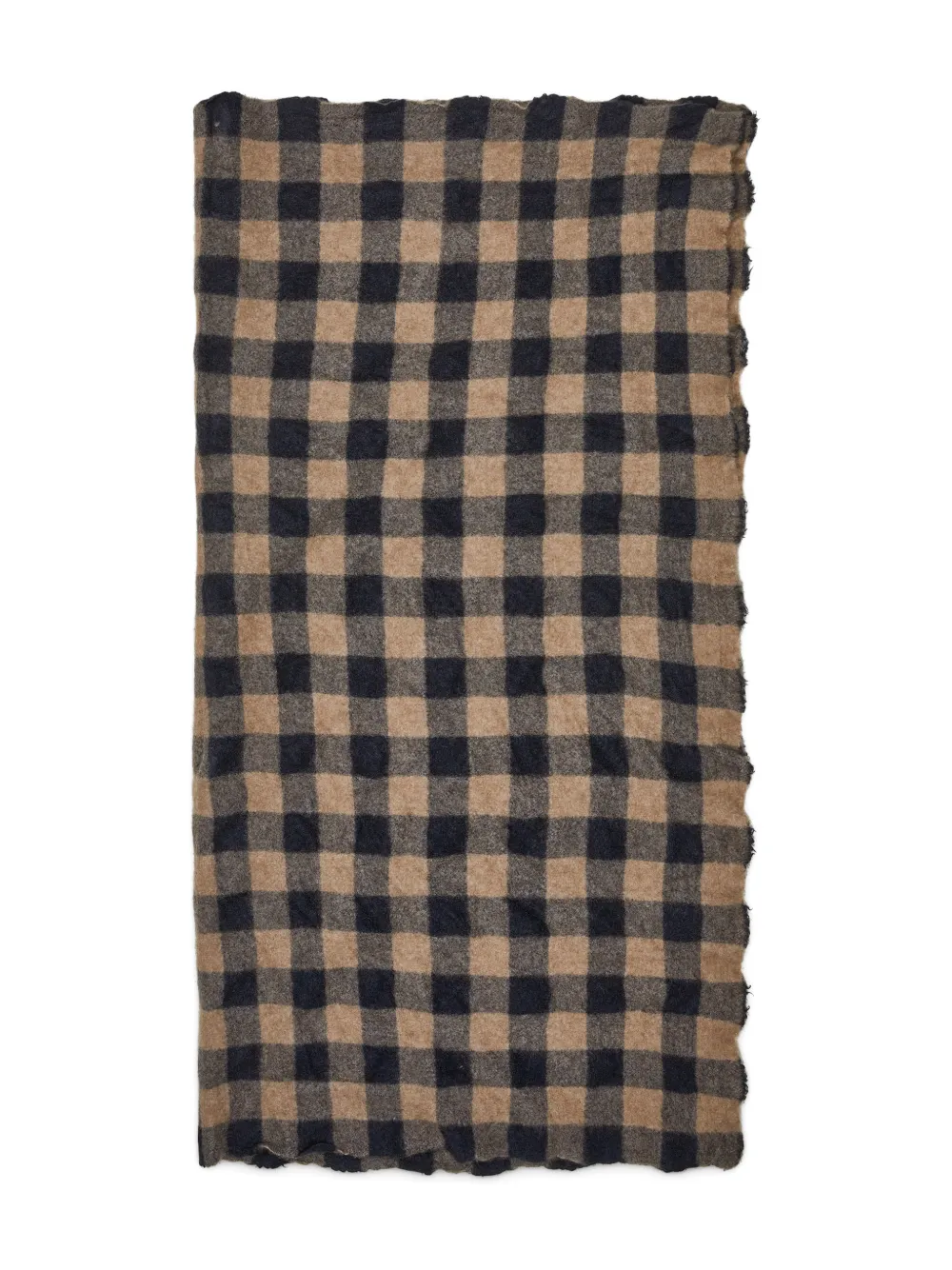 Daniela Gregis check-patterned scarf | Brown | Image 1