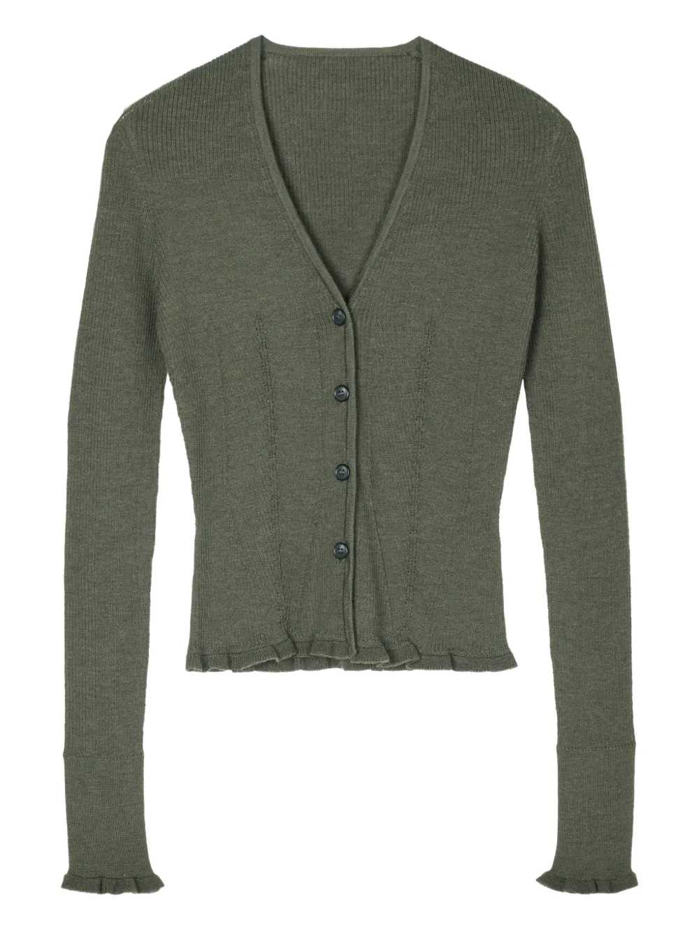 Cecilie Bahnsen Bessie button-fastening cardigan | Green | Image 1