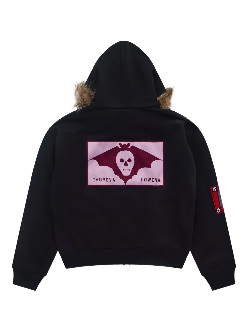 Chopova Lowena Fuz Embellished Hoodie In Black