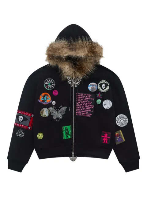Chopova Lowena Fuz embellished hoodie