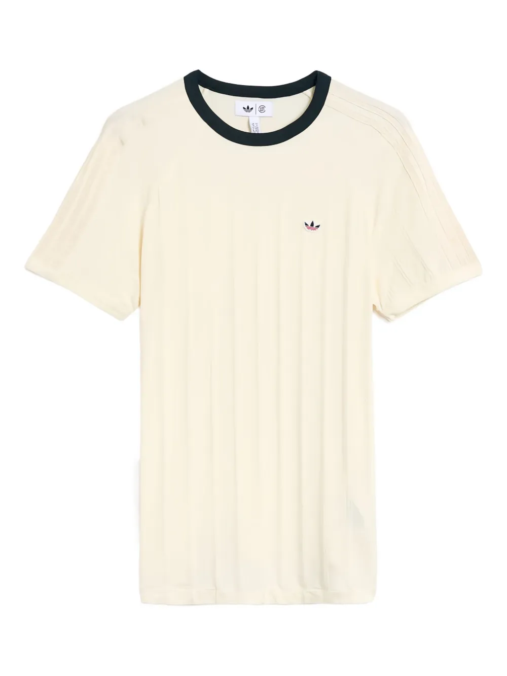 Adidas Originals X Clot Ribbed T-shirt In Neutral