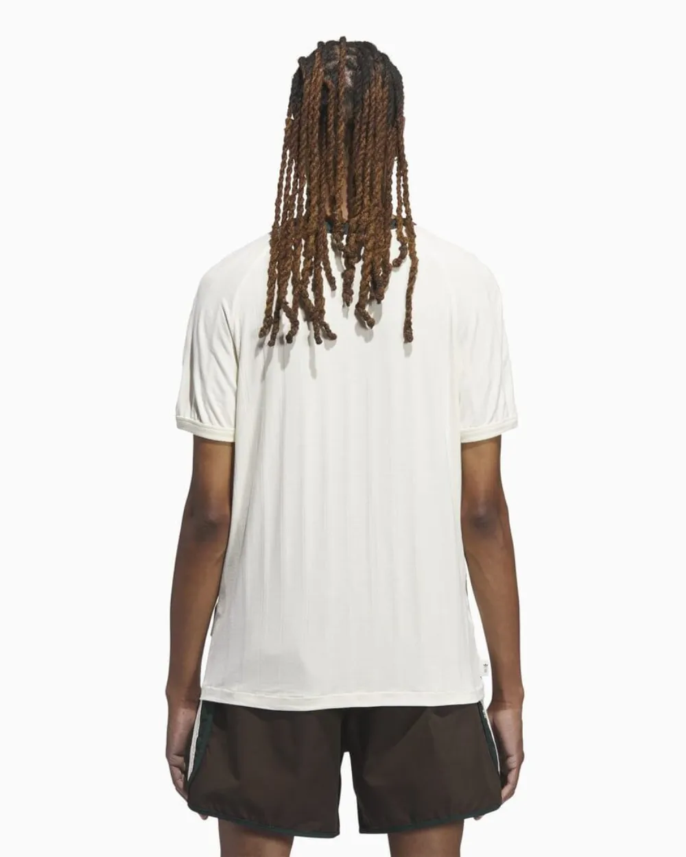 Adidas Originals X Clot Ribbed T-shirt In Neutral