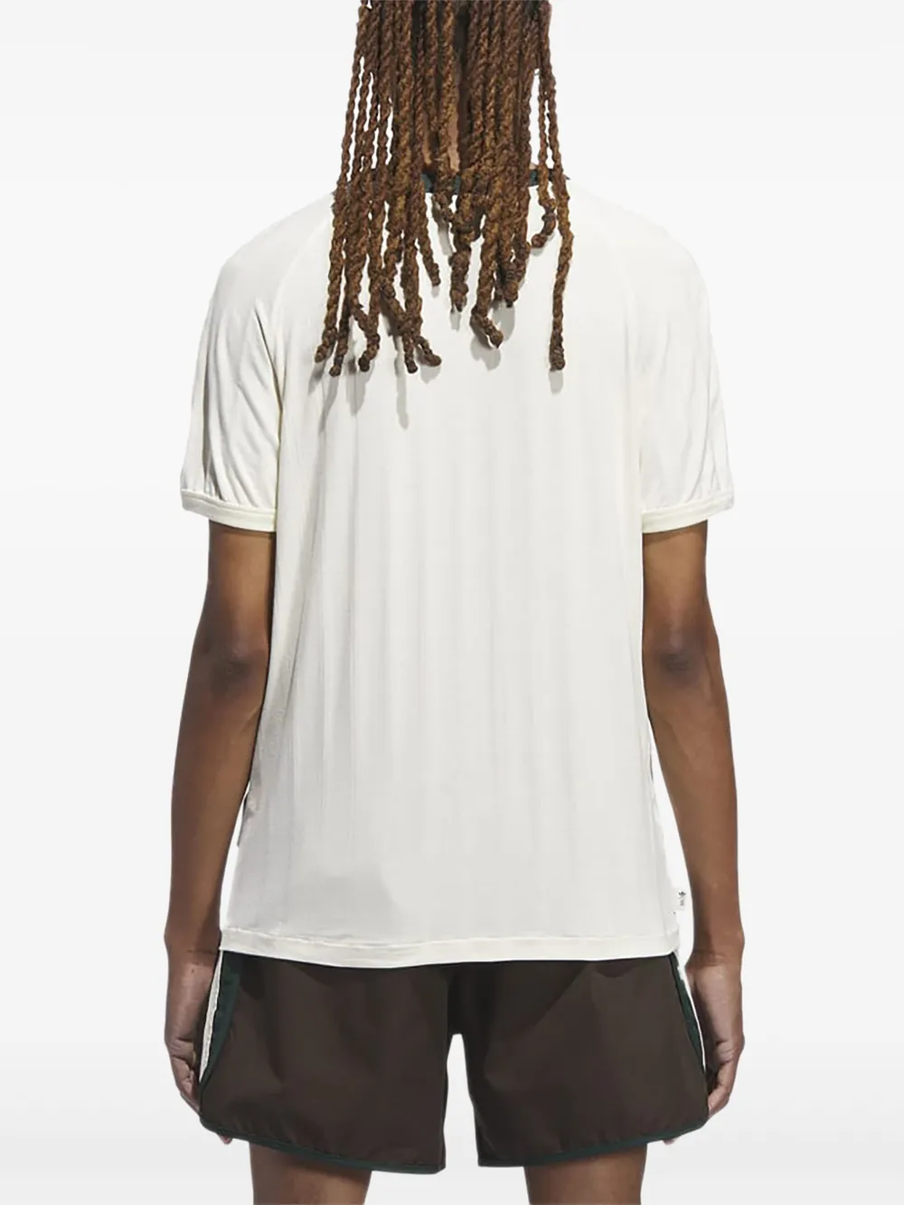 adidas x Clot geribbeld T-shirt Wit