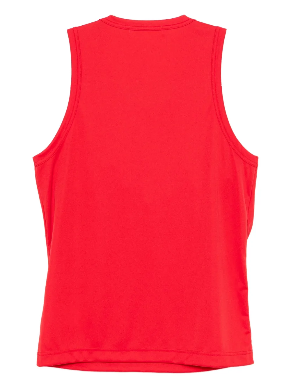 Comme Des Garçons Ruffled Tank Top In Red