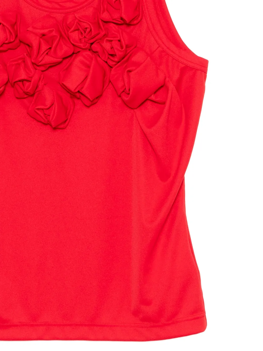 Comme Des Garçons Comme Des Garçons Tanktop met ruches Rood