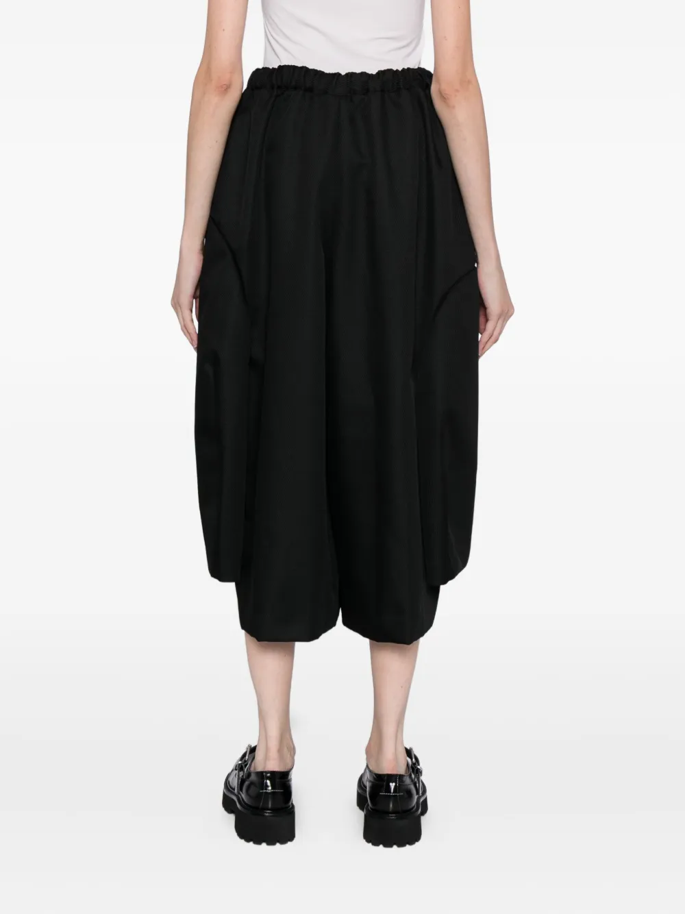 Comme Des Garçons Cropped Trousers In Black