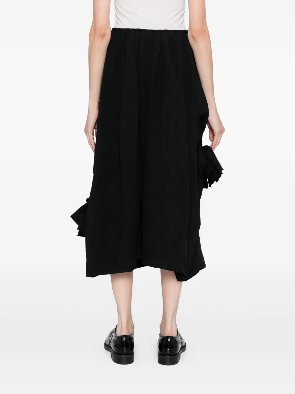 Comme Des Garçons Knot-detail Trousers In Multi