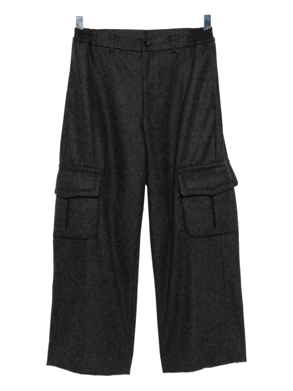 Comme Des Garçons Cargo Tapered Trousers In Black