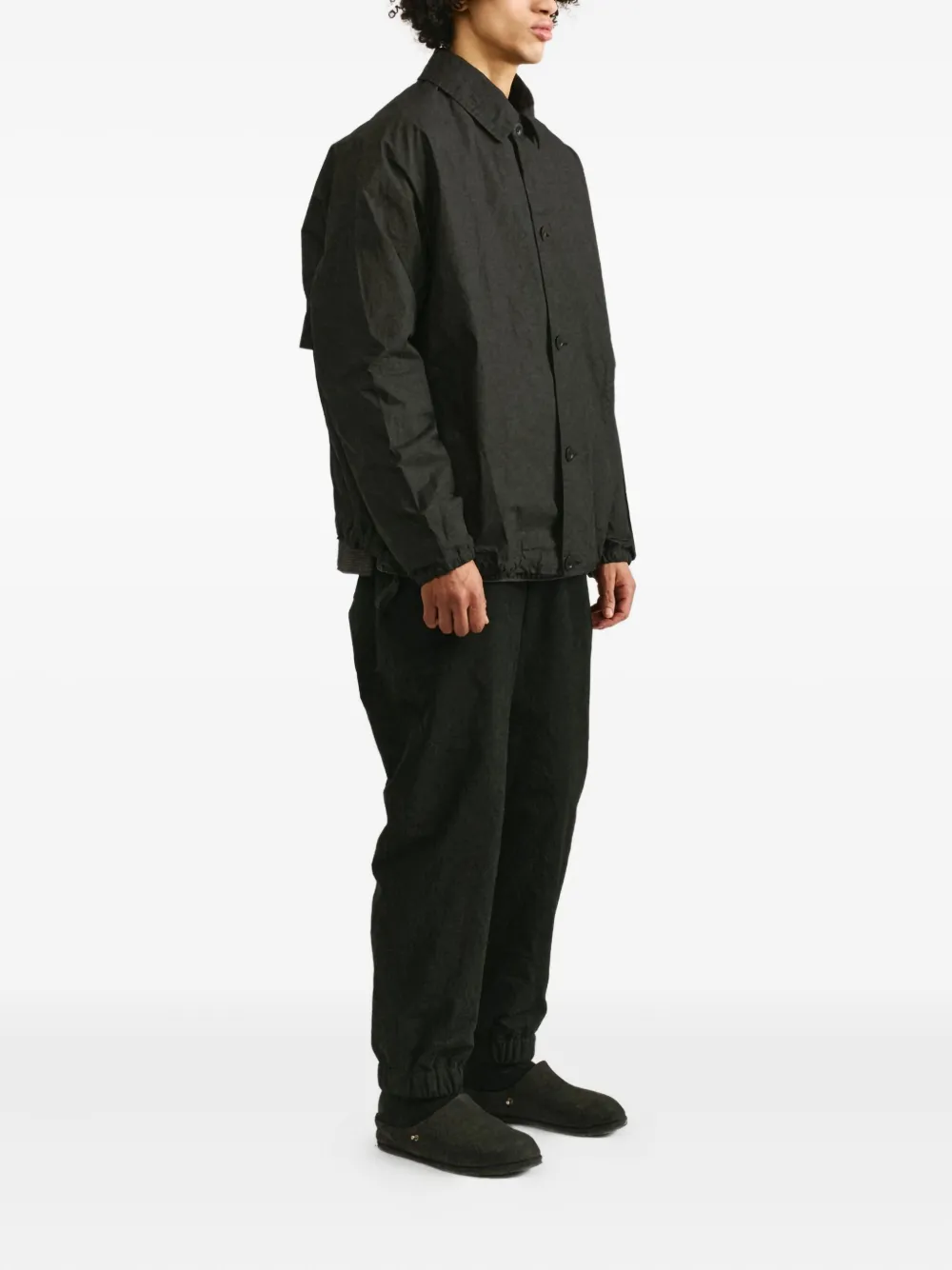  Casey Casey Peche Buttoned Jacket - Black 