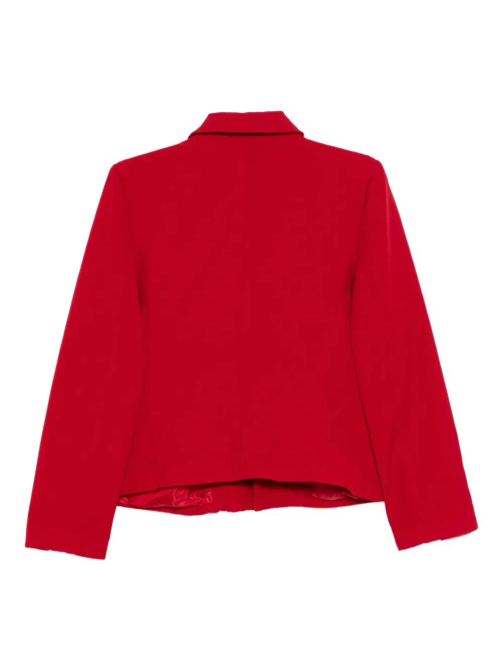 Comme Des Garçons Ruffled Jacket In Red