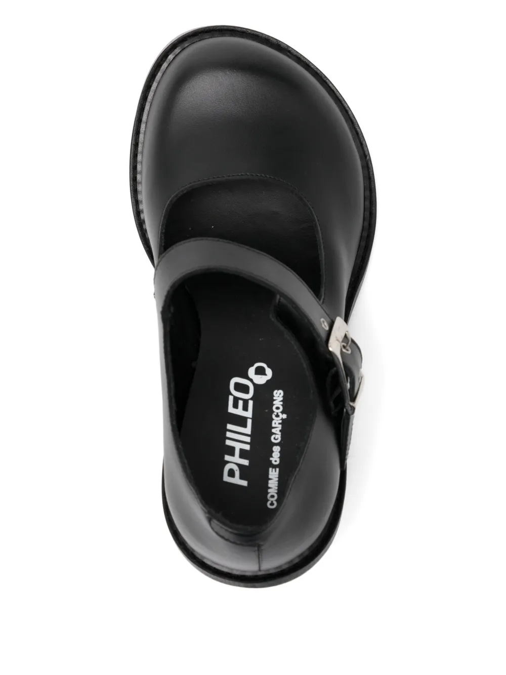 Comme Des Garçons x Phileo 60 mm leren pumps Zwart