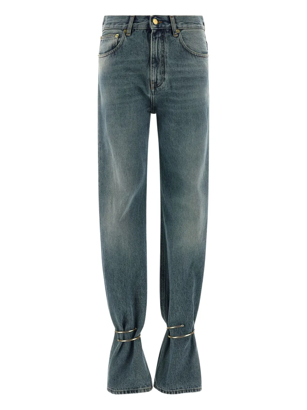 DARKPARK Marion hoop-detail cotton jeans | Blue | Image 1