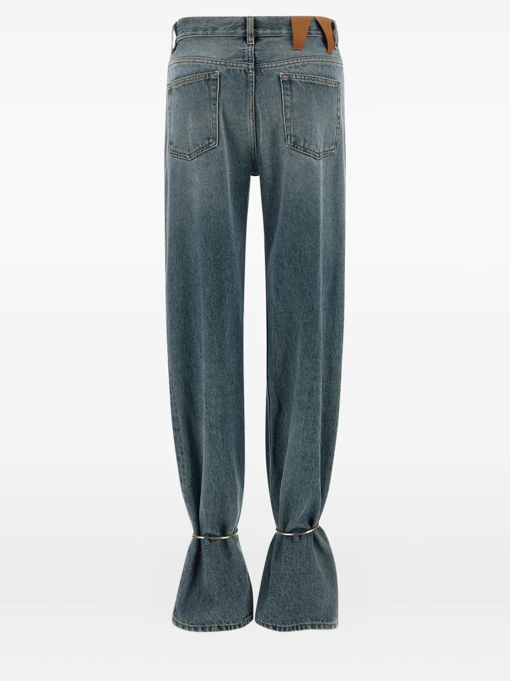 DARKPARK Marion hoop-detail cotton jeans - Blauw