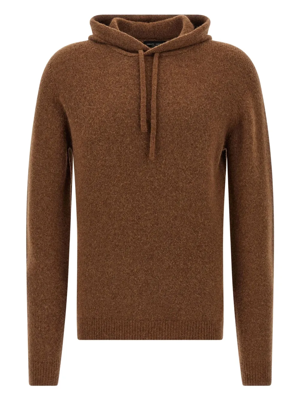 Roberto Collina hooded cuffed-sleeve sweater | Brown | Image 1