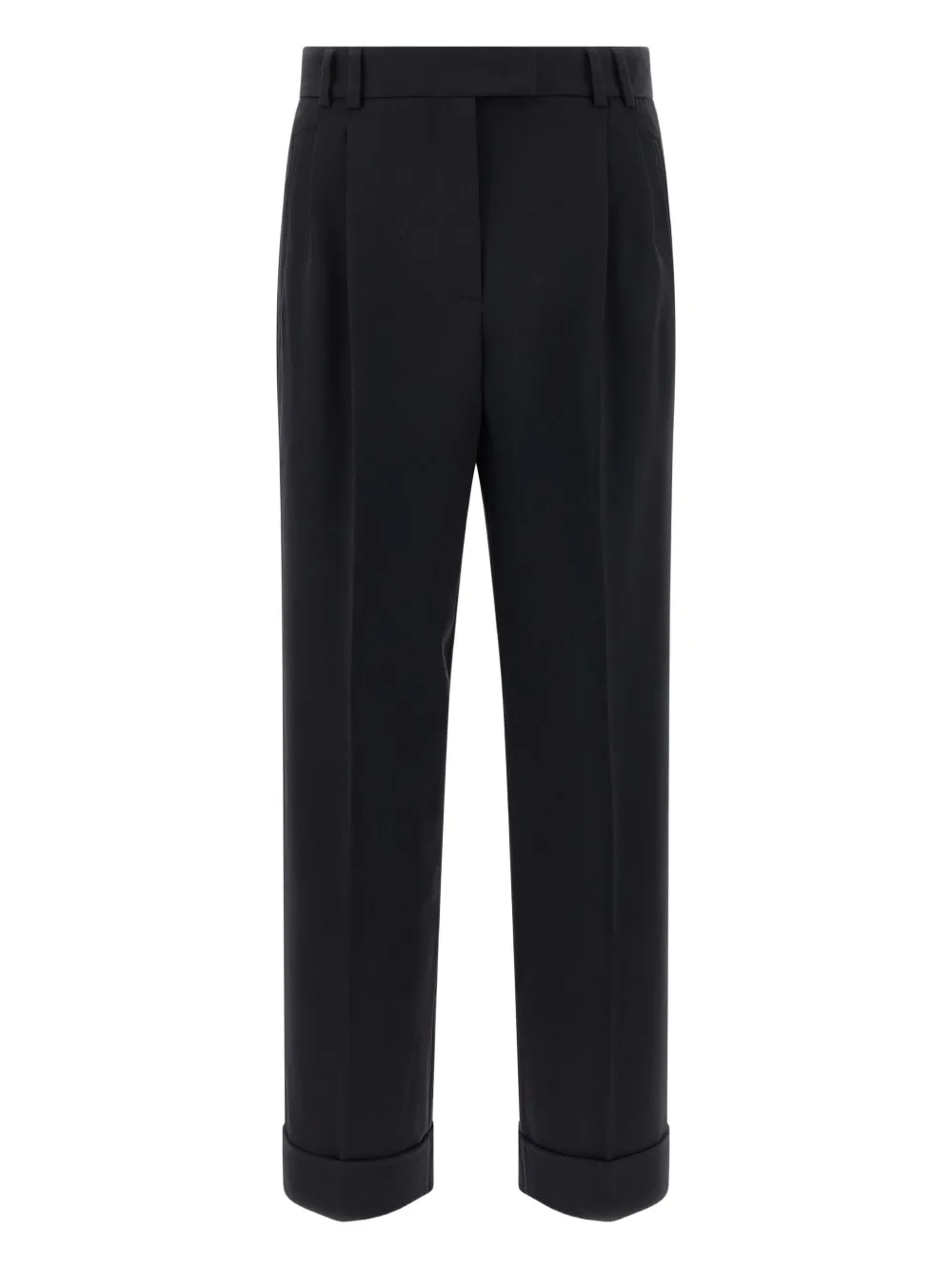 Alberto Biani Albertino pleated cuffed trousers | Black | Image 1