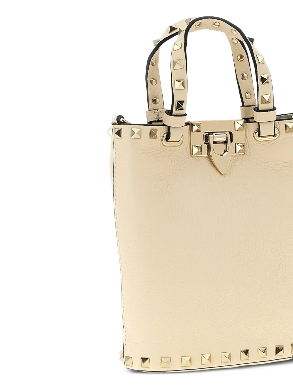 Valentino Garavani Rockstud leren shopper Wit