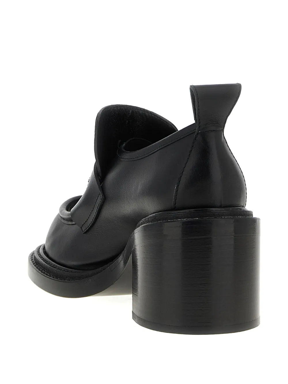 Moschino 90mm Olivia Leather Loafers In Black