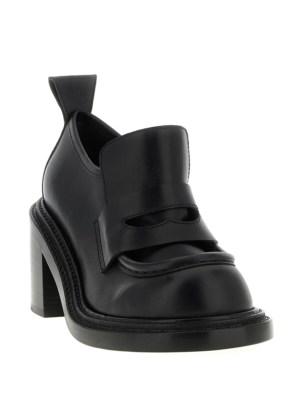 Moschino 90mm Olivia leather loafers - Zwart