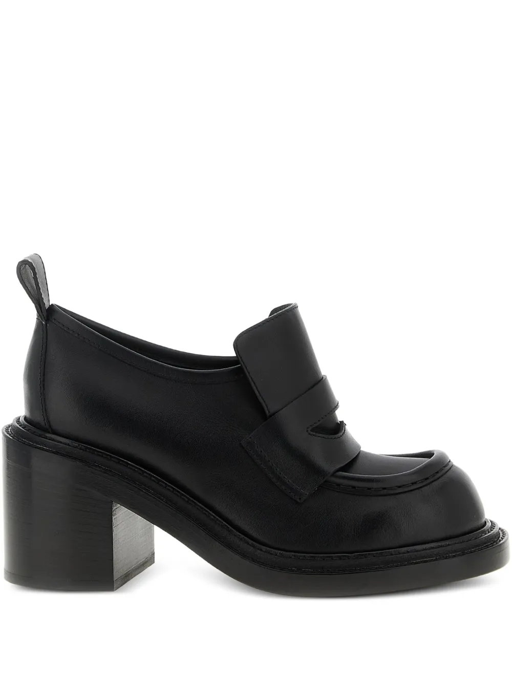 Moschino 90mm Olivia leather loafers Black